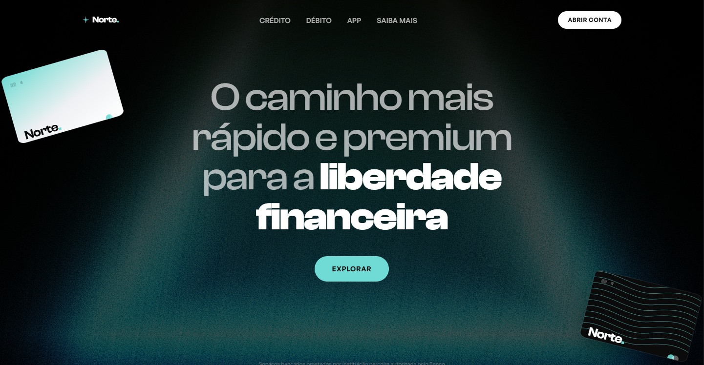 Tela do projeto Norte